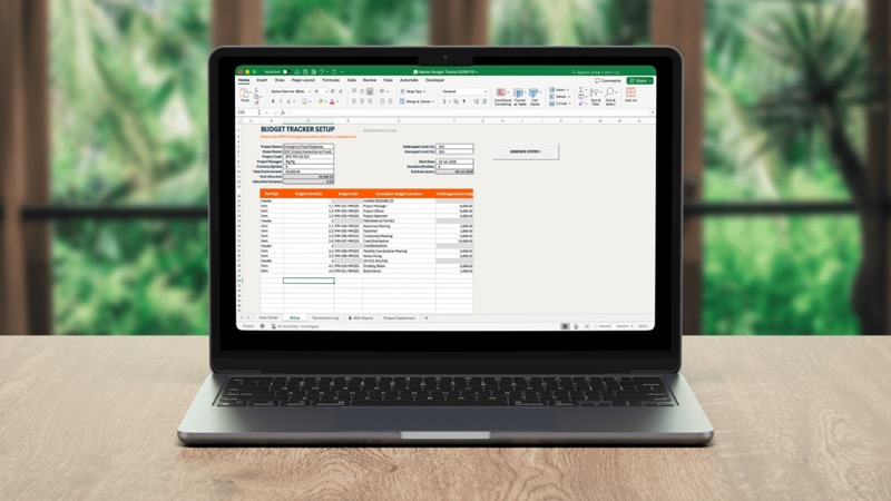Master Project Budget Tracker (Excel VBA)